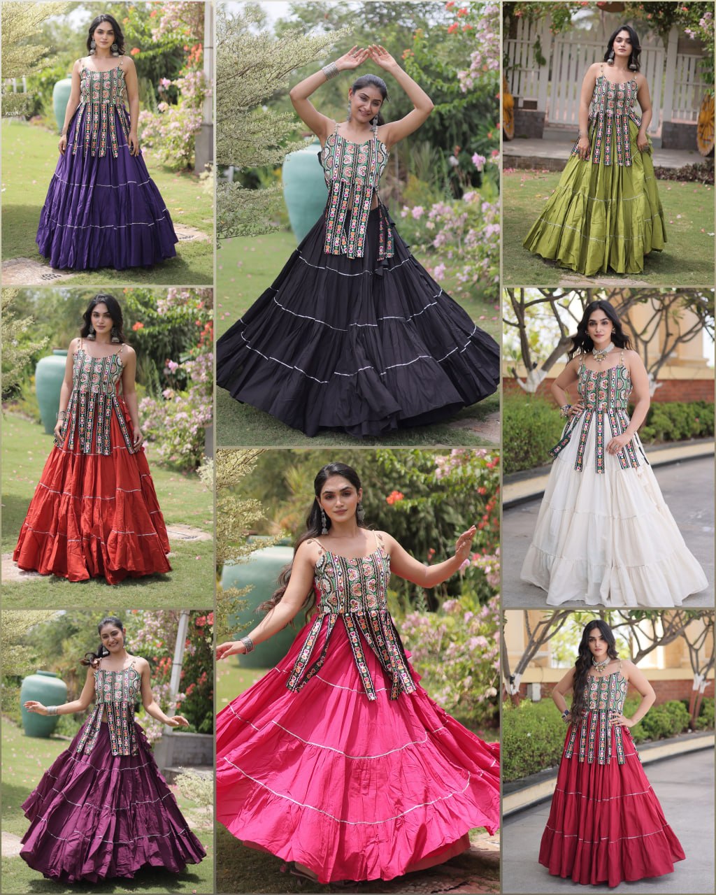 Women’s Designer Kutchi Work Lehenga Choli | Traditional Embroidered Flared Ghagra Set