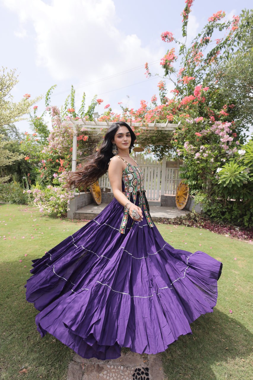 Women’s Designer Kutchi Work Lehenga Choli | Traditional Embroidered Flared Ghagra Set