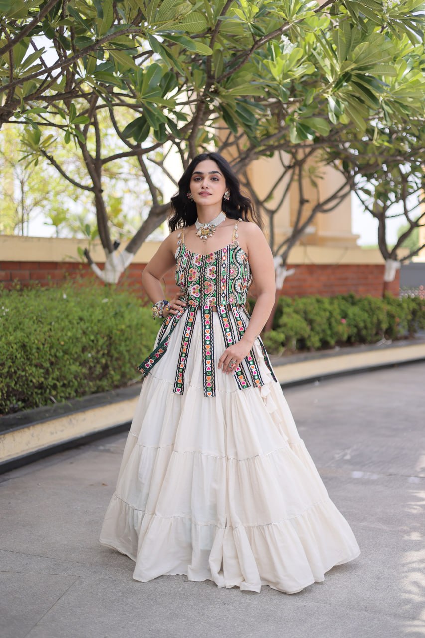 Women’s Designer Kutchi Work Lehenga Choli | Traditional Embroidered Flared Ghagra Set