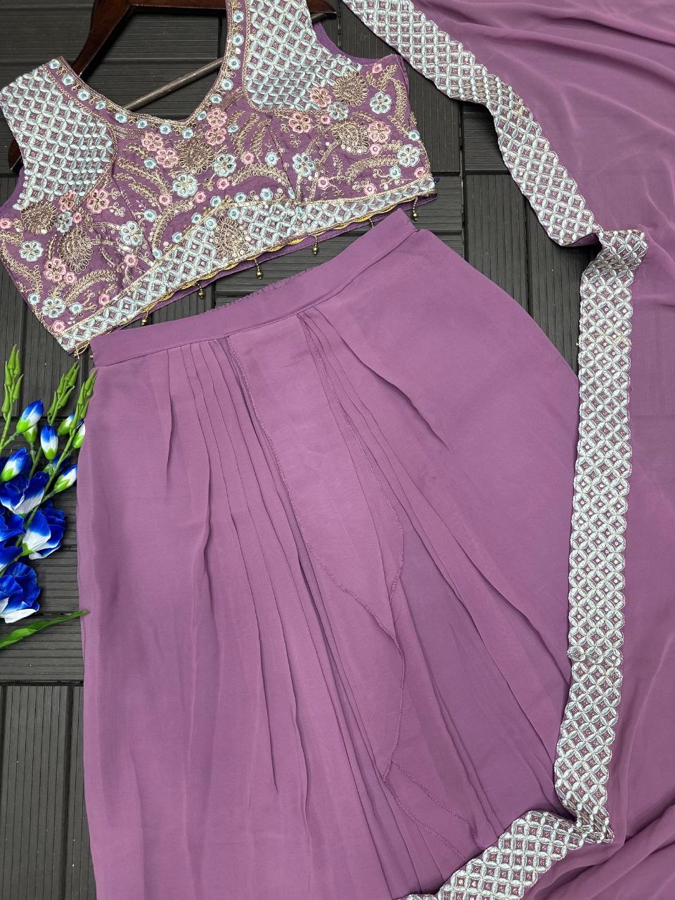 New Super Trending Party Wear Shrug with Sarara
