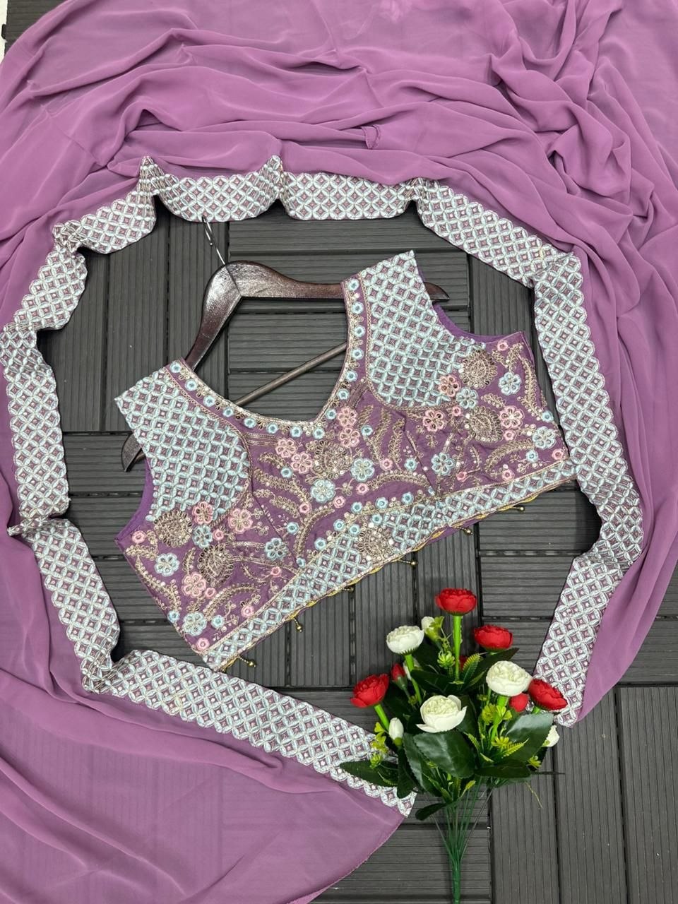 New Super Trending Party Wear Shrug with Sarara
