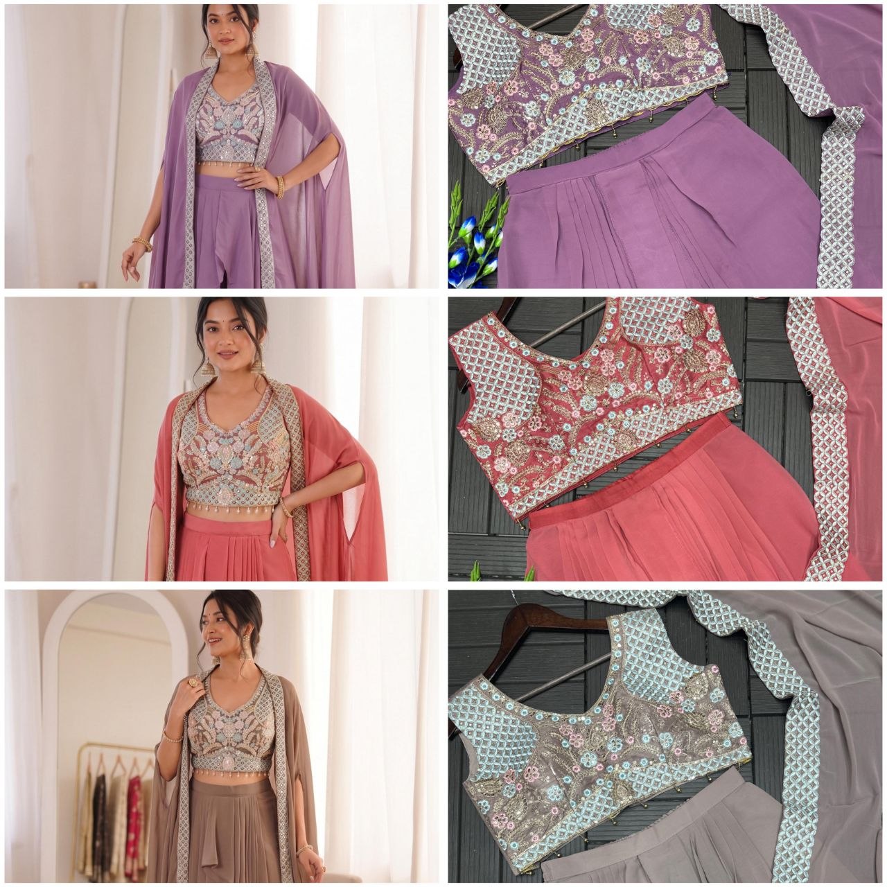 New Super Trending Party Wear Shrug with Sarara