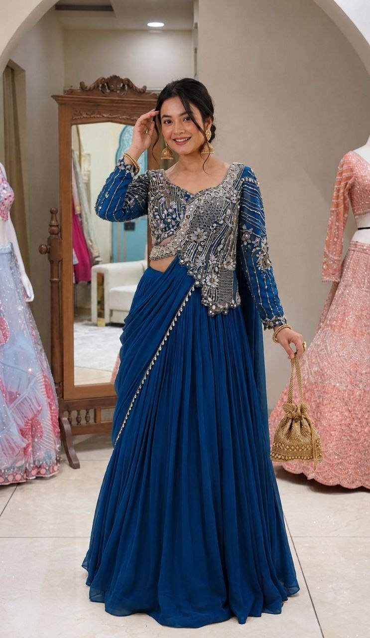 🤷‍♀️New Launching Embroidery Work Lehenga Choli🤷‍♀️