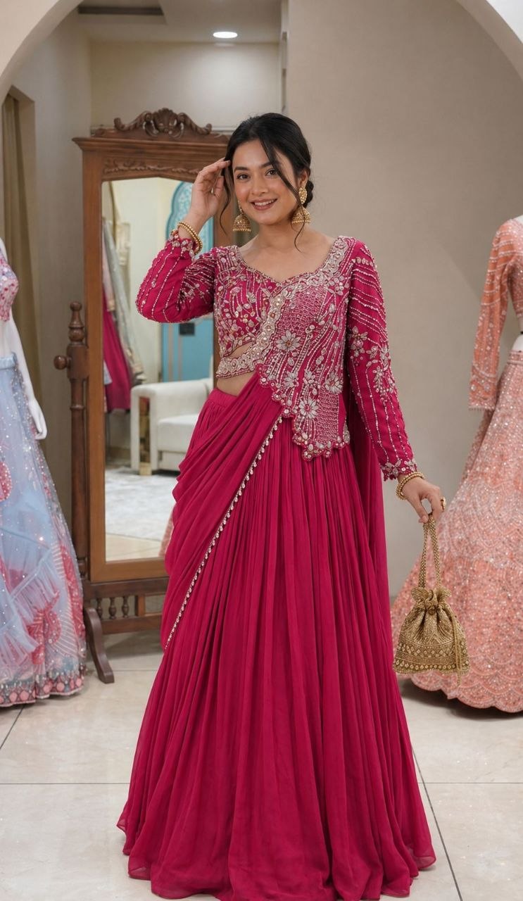 🤷‍♀️New Launching Embroidery Work Lehenga Choli🤷‍♀️