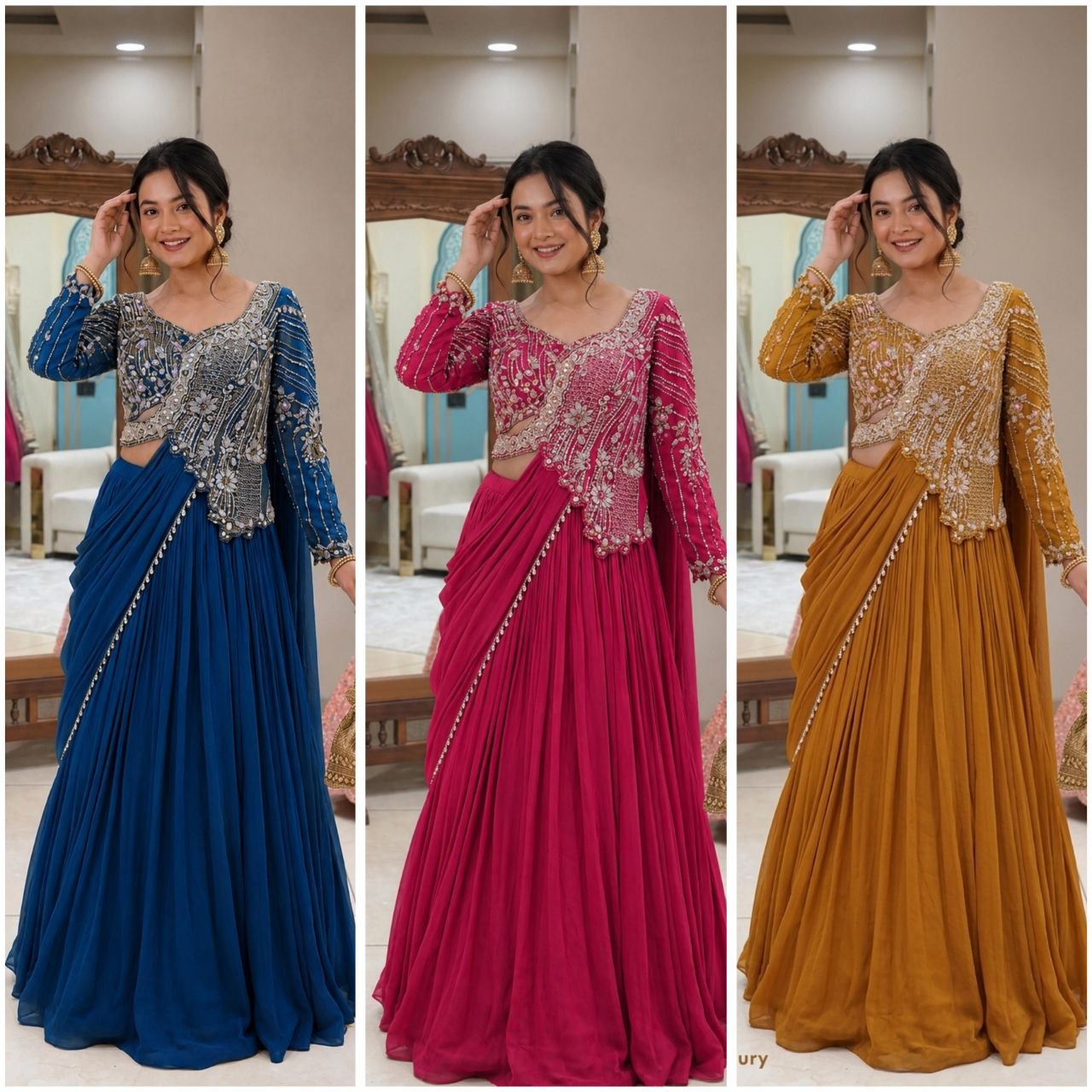 🤷‍♀️New Launching Embroidery Work Lehenga Choli🤷‍♀️