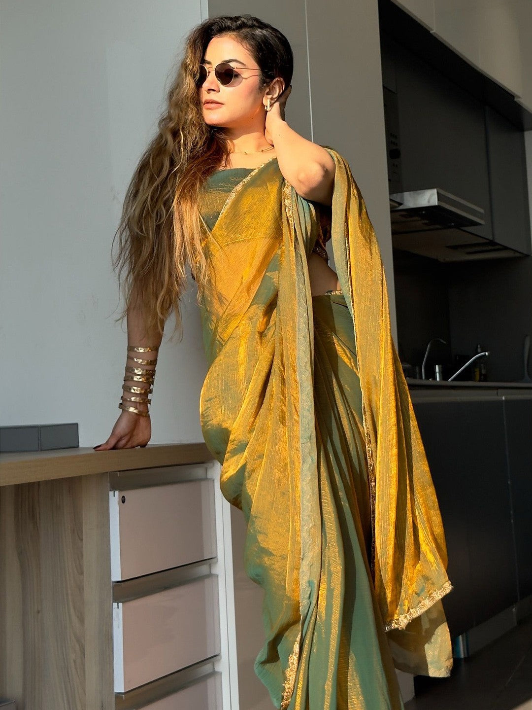 Beautiful Floral Work Saree for Women – Festive & Casual Wear