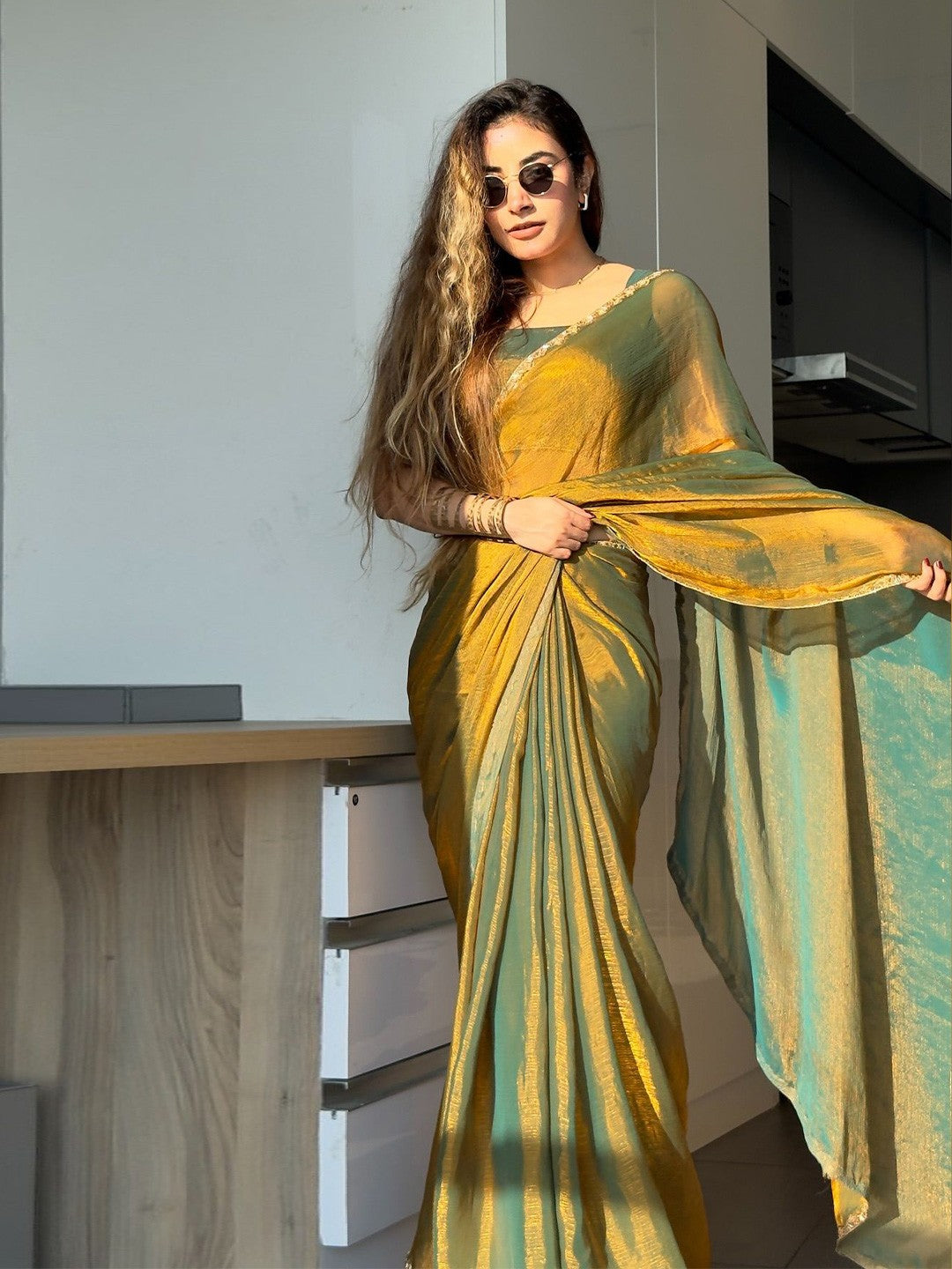 Beautiful Floral Work Saree for Women – Festive & Casual Wear