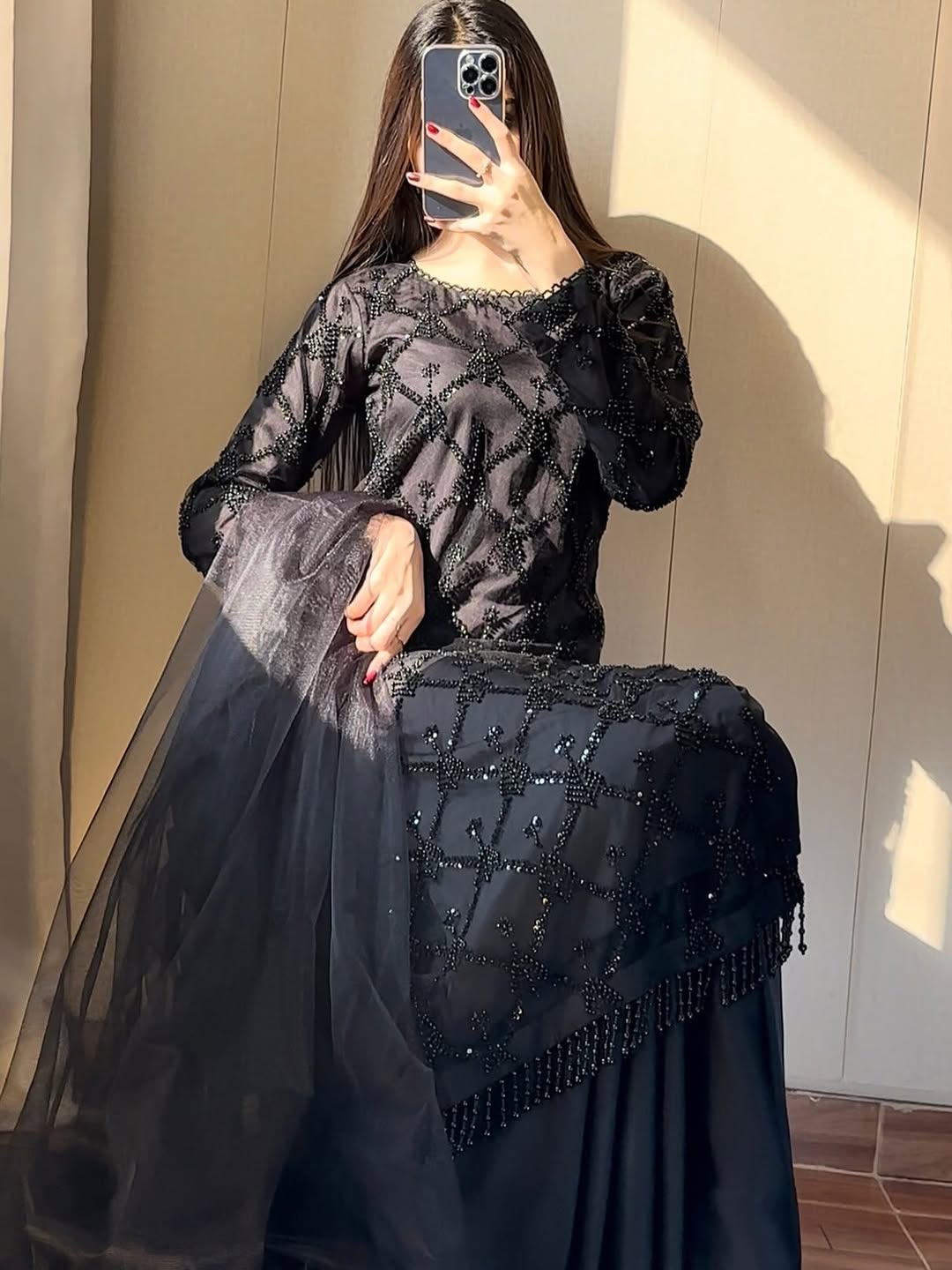 Graceful Long Kurta Set with Dupatta – Festive & Occasion Wear