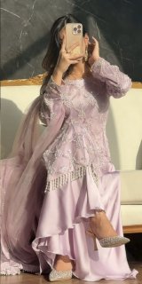 Graceful Long Kurta Set with Dupatta – Festive & Occasion Wear