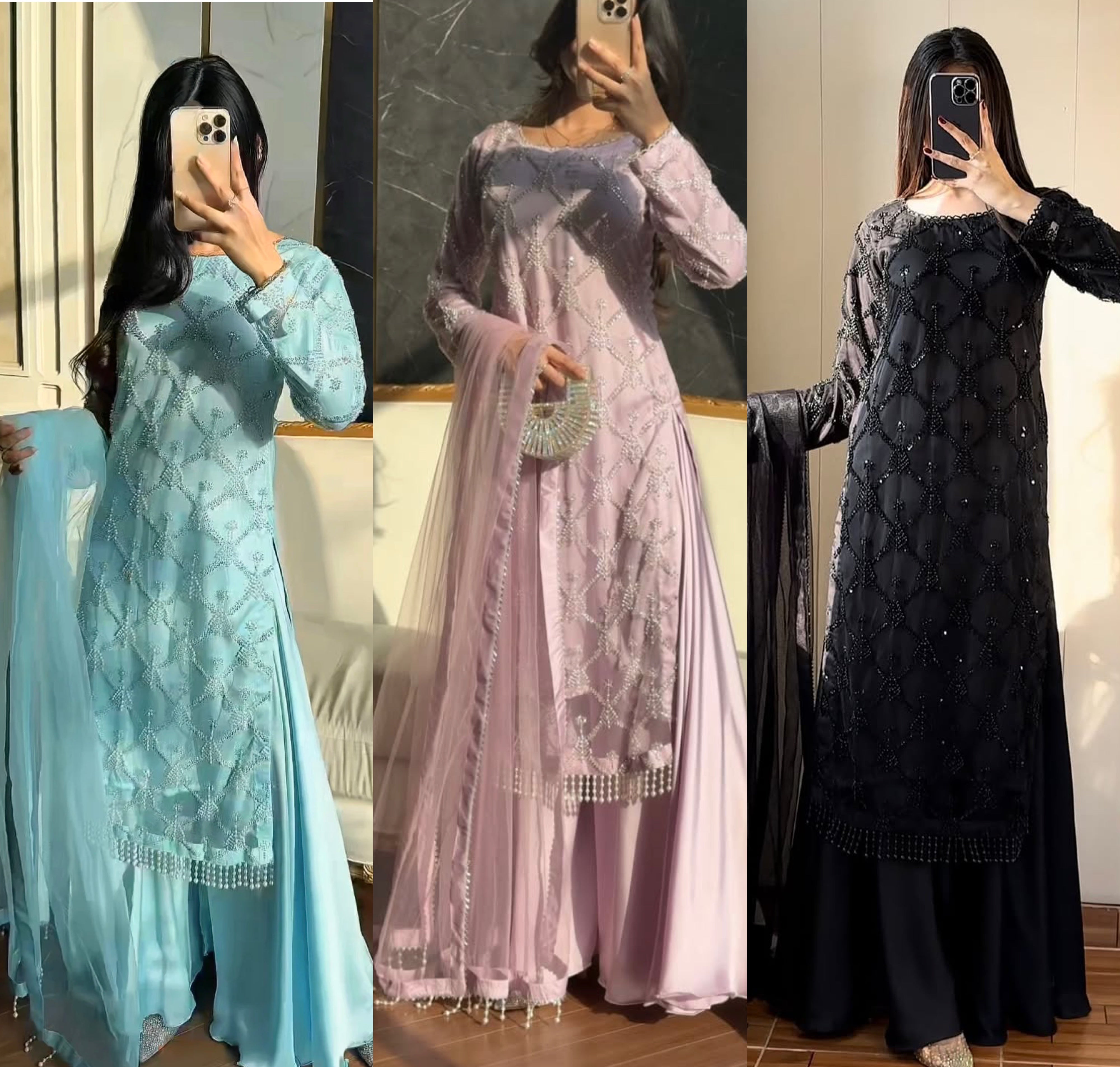 Graceful Long Kurta Set with Dupatta – Festive & Occasion Wear