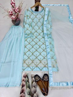 Graceful Long Kurta Set with Dupatta – Festive & Occasion Wear