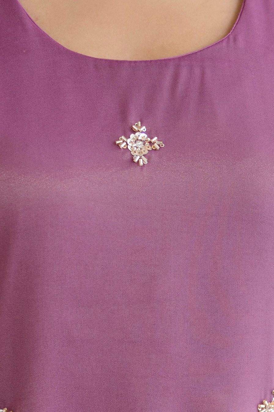 Trendy Kurta Pant Set with Intricate Embroidery Work