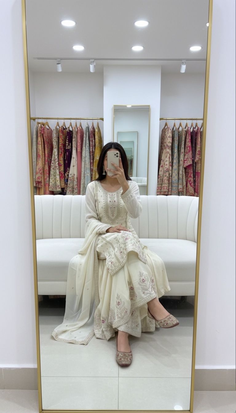 Stylish Women’s Sharara Set with Heavy Embroidery & Dupatta