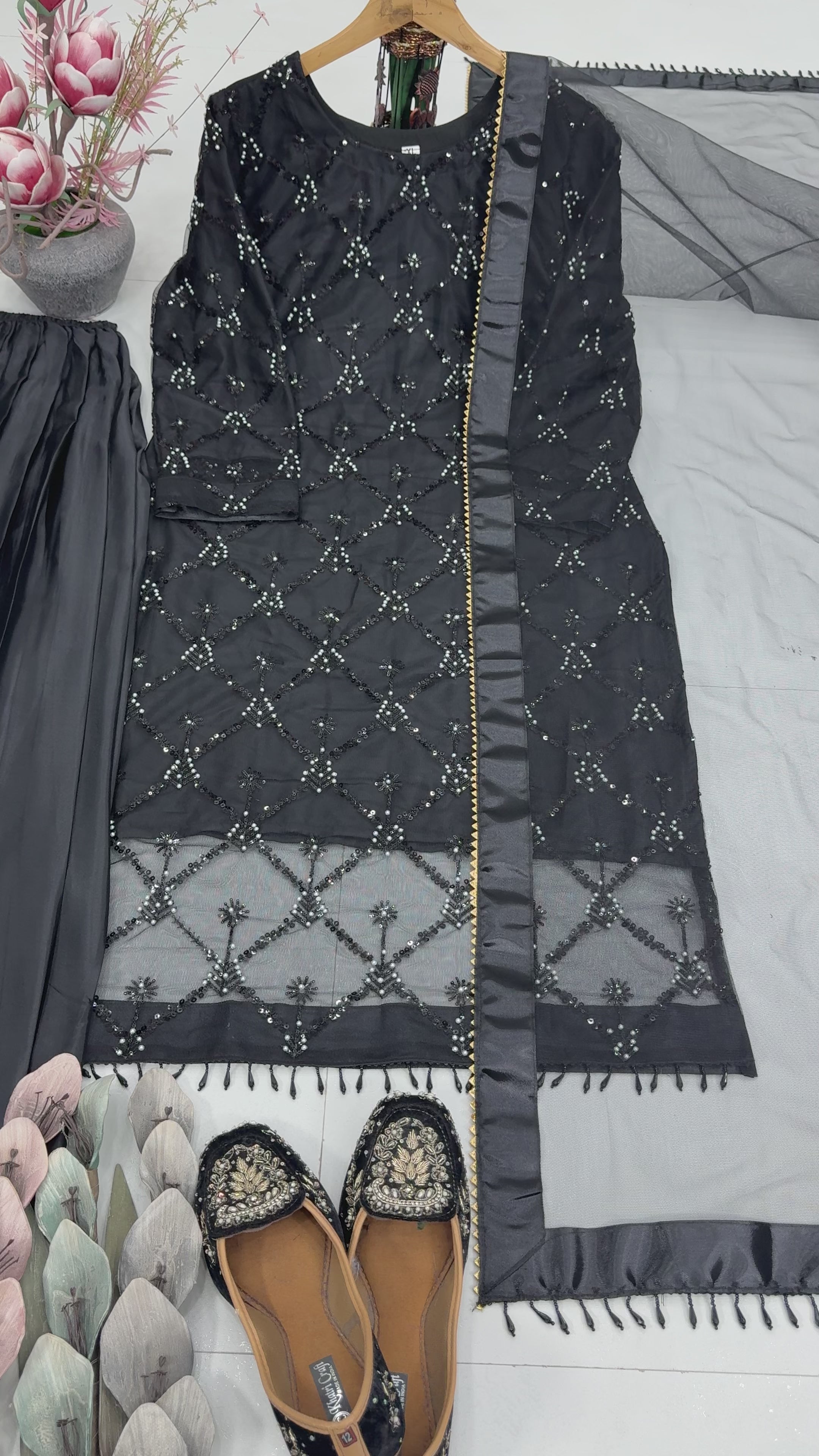 Graceful Long Kurta Set with Dupatta – Festive & Occasion Wear
