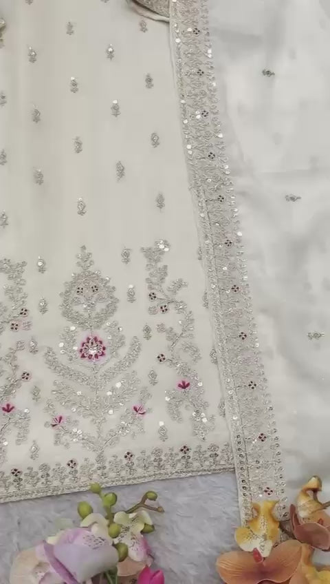 Stylish Women’s Sharara Set with Heavy Embroidery & Dupatta
