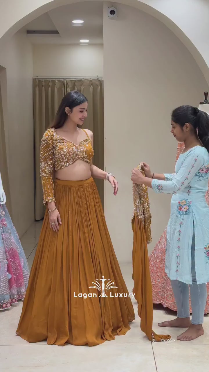 🤷‍♀️New Launching Embroidery Work Lehenga Choli🤷‍♀️