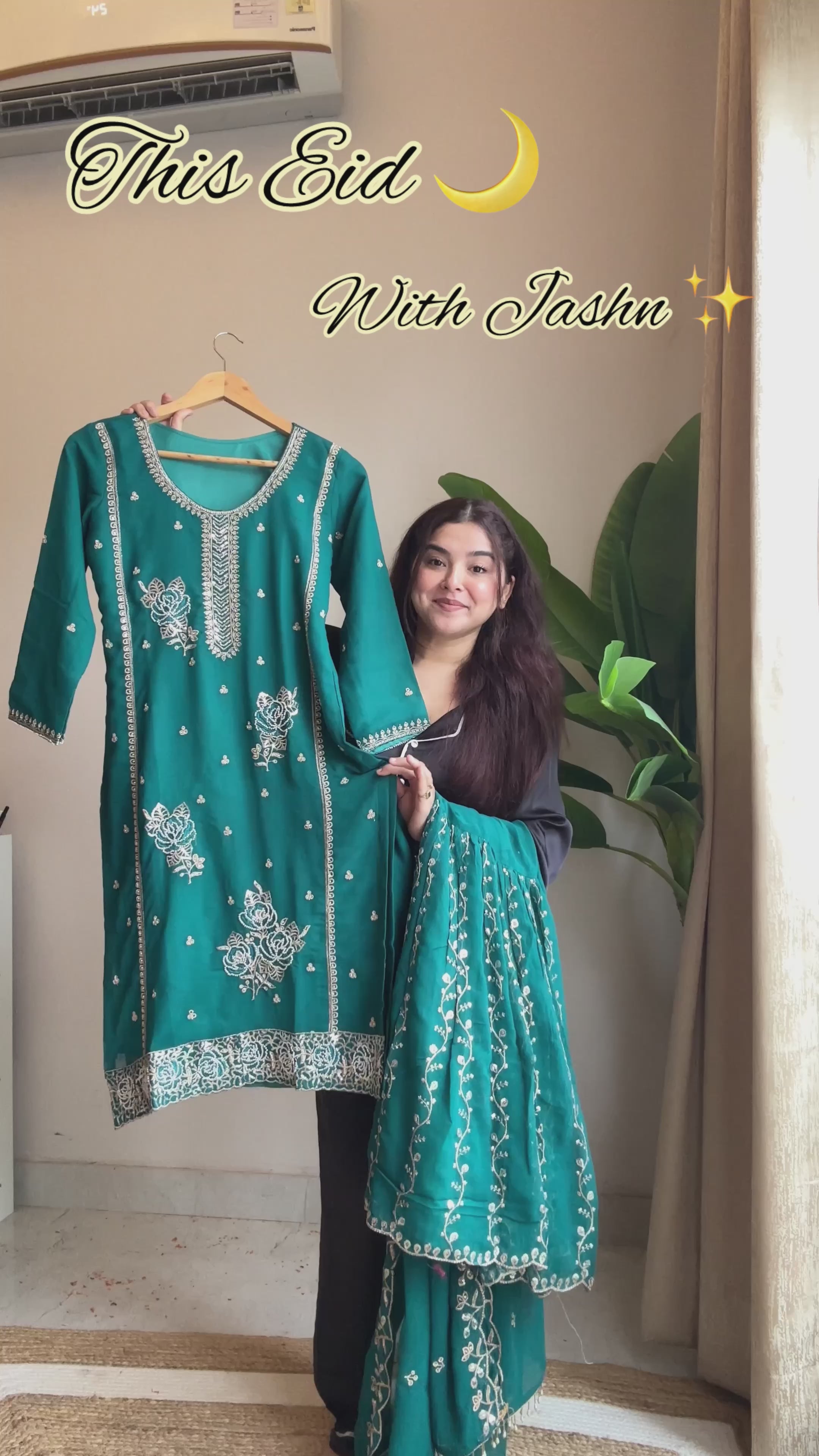 Elegant Red Embroidered Kurti Plazzo Set with Dupatta for Festive & Party Wear