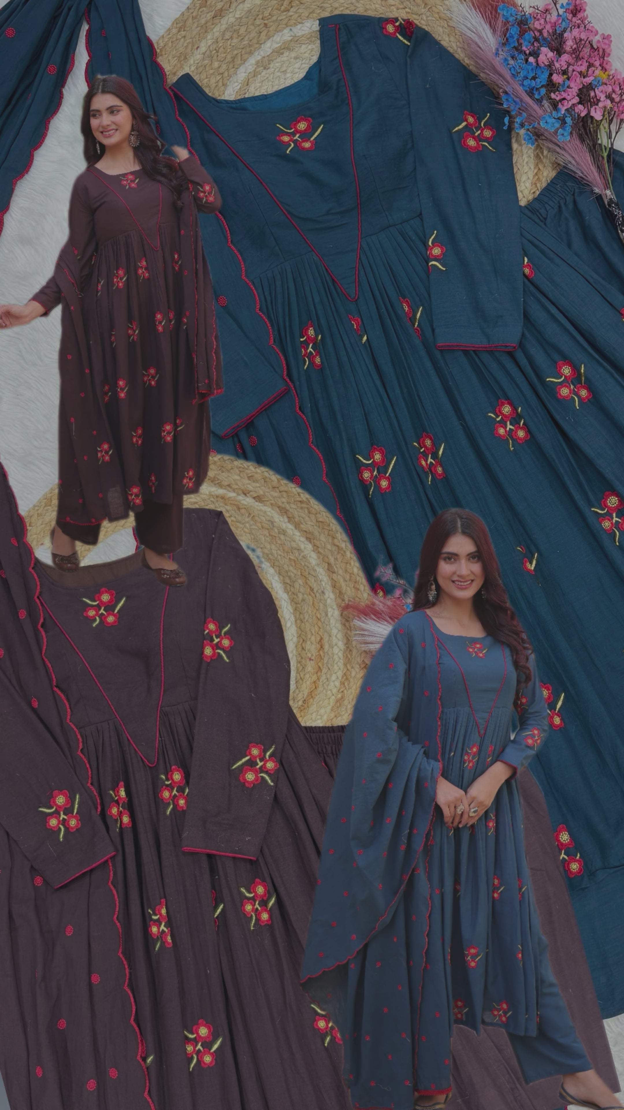 Graceful Kurta Pant Set with Dupatta – Premium Collection