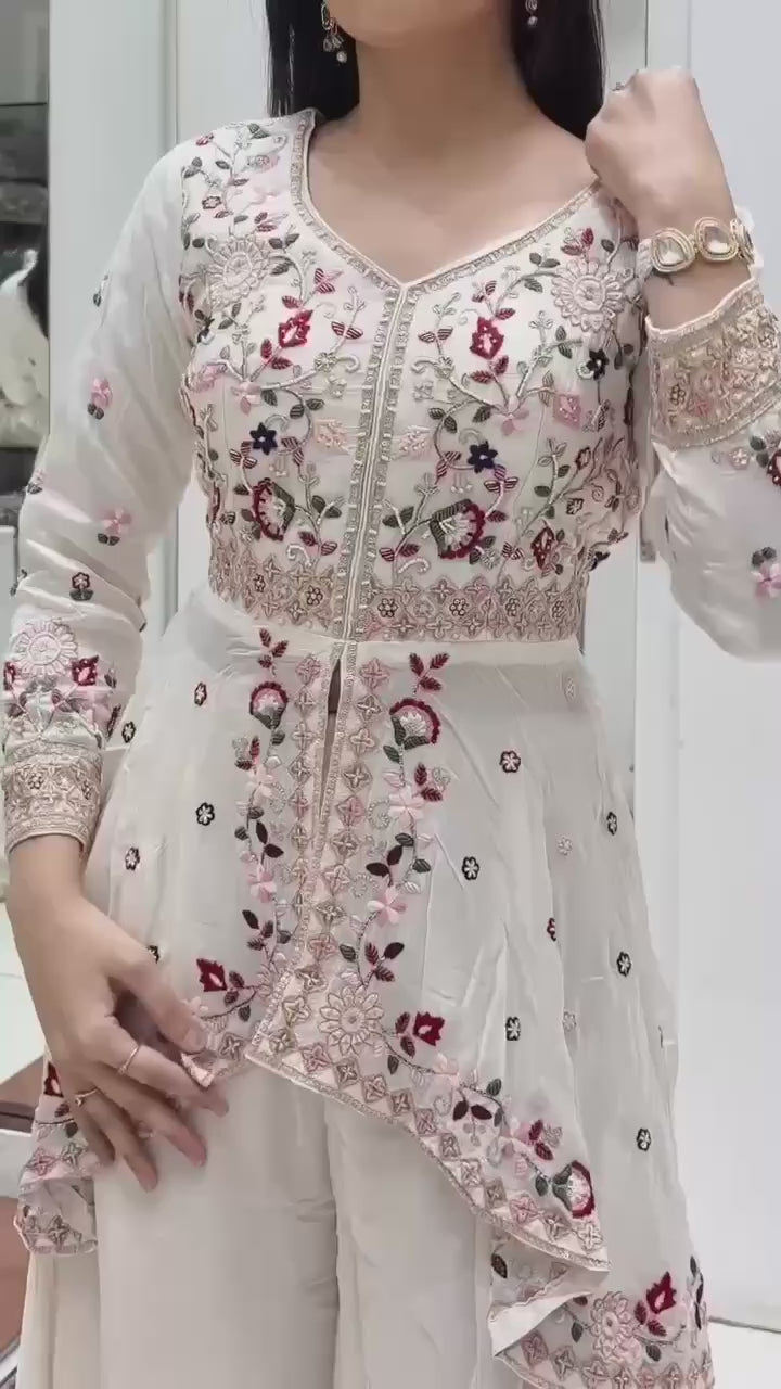 Premium Embroidered Sharara Set for Women with Dupatta | Party Wear Ethnic Outfit